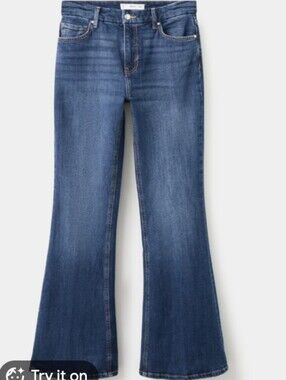 MNG Jeans Mid Flare Leg Jeans Sz 6